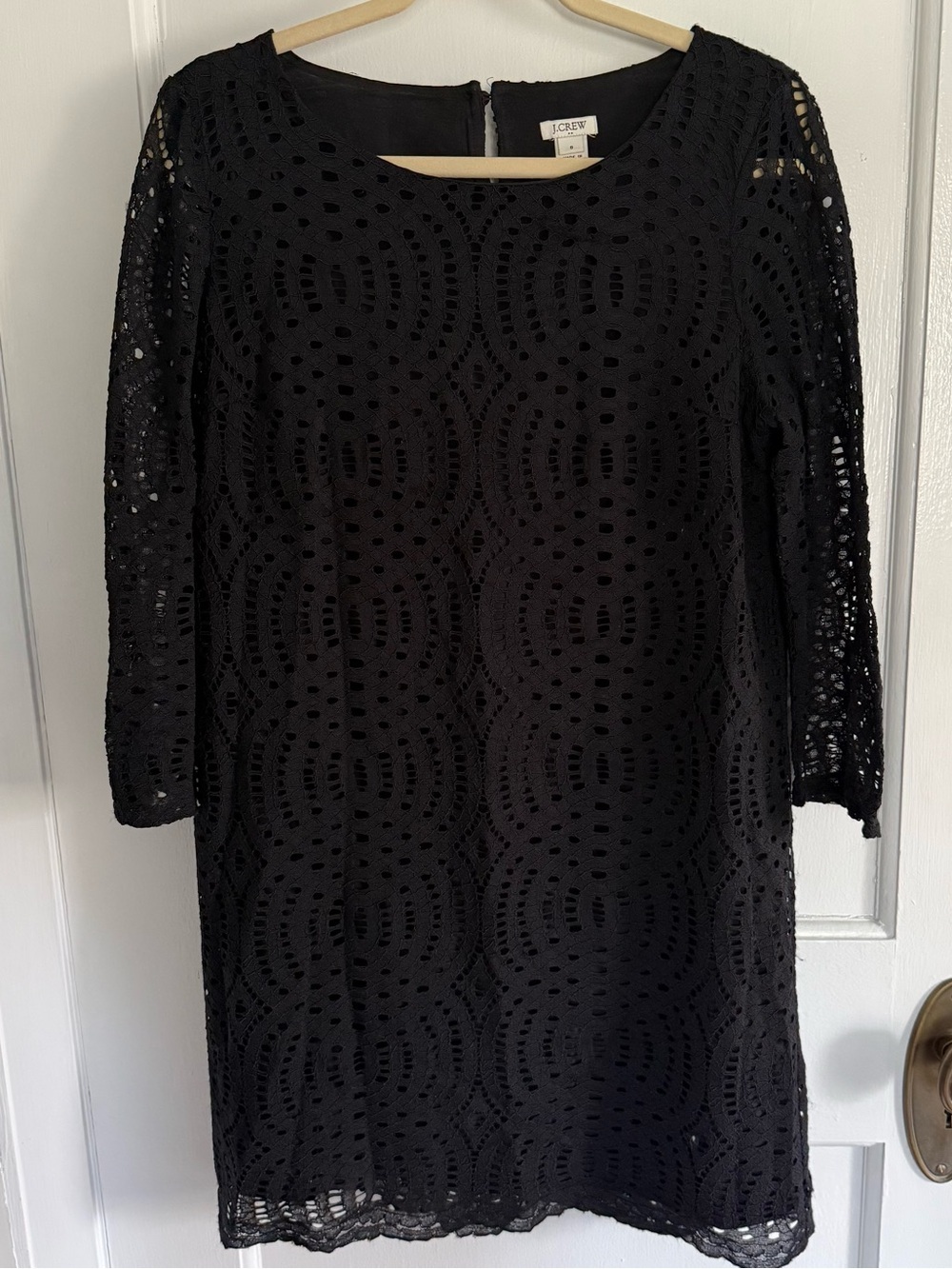 J. Crew Lace Shift Dress 3/4 Sleeve